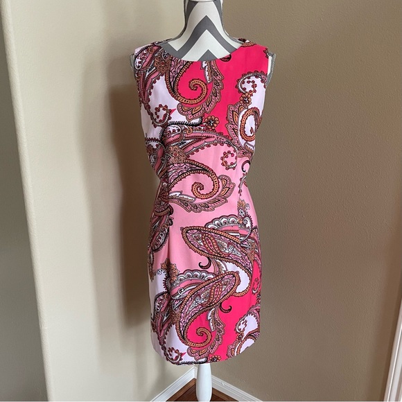 AGB Paisley Print Sleeveless Dress - Size: 16 - Picture 1 of 7